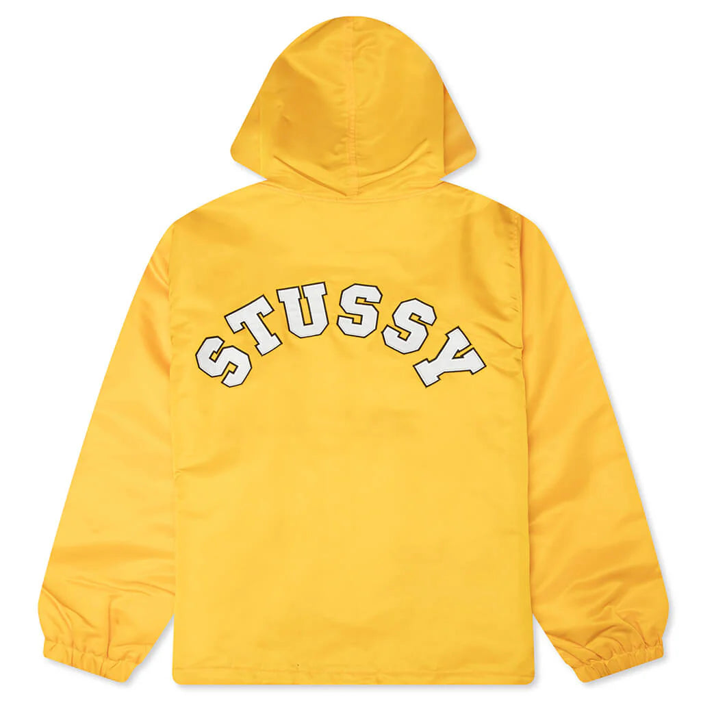 Hooded Coaches Jacket Yellow