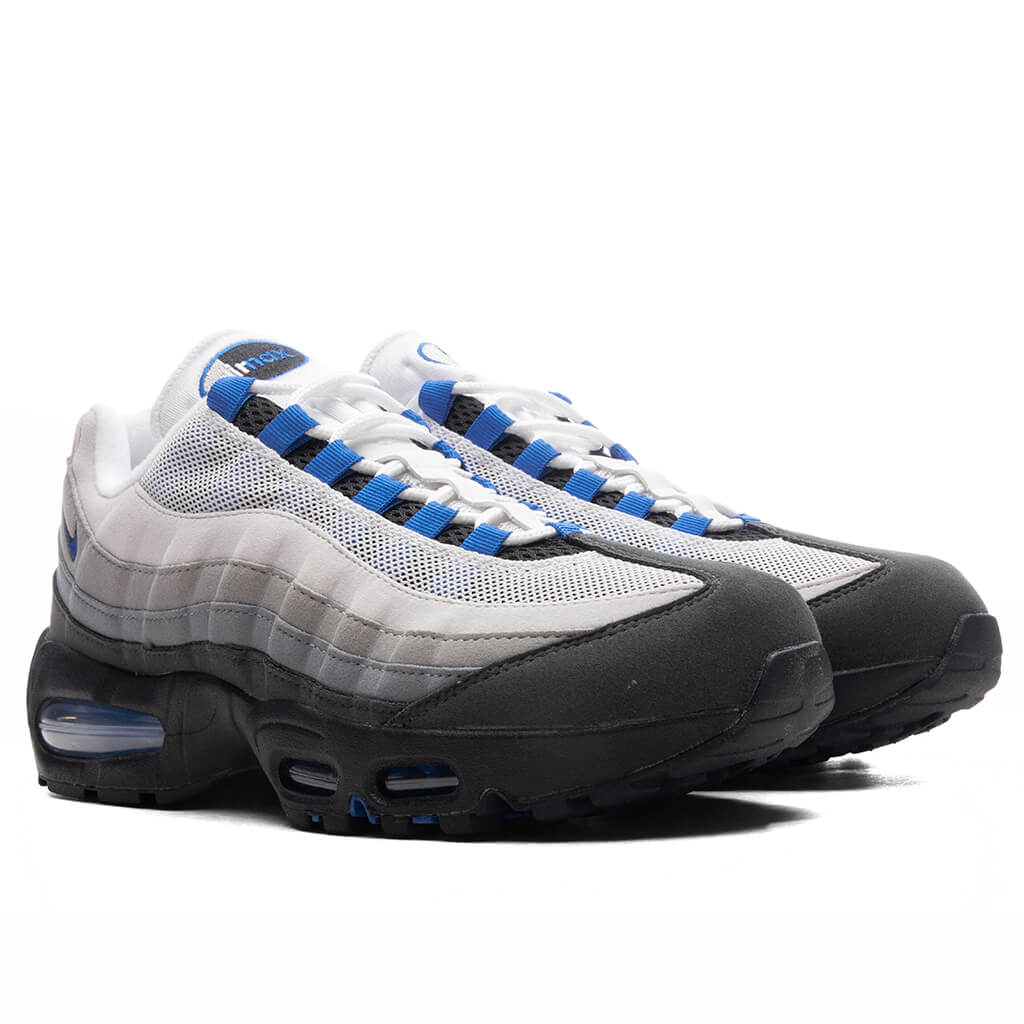 Air Max 95 Big Bubble Blue Spark White Blue Spark Neutral Grey