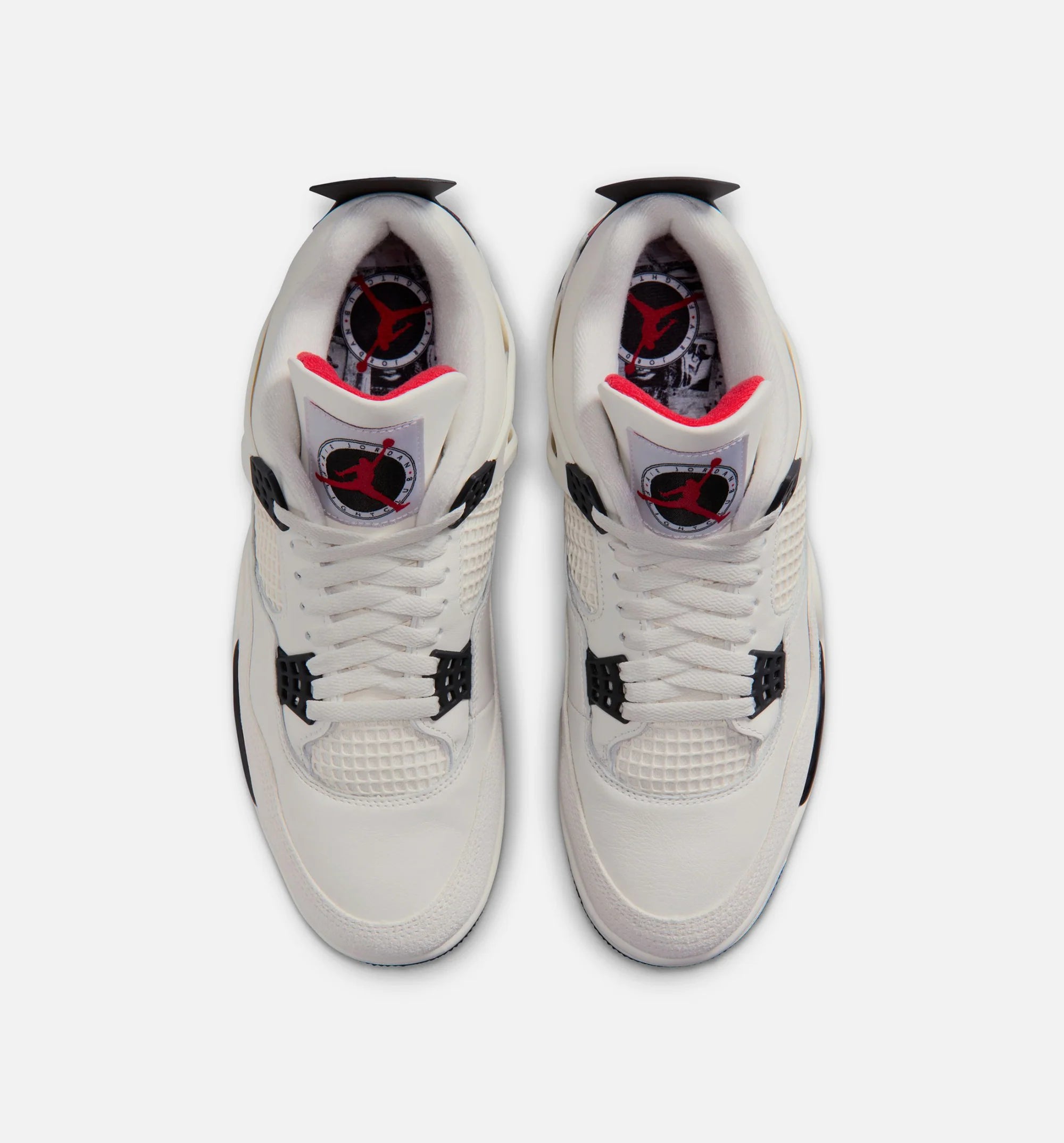 Air Jordan 4 Retro Flight Club Mens Lifestyle Shoe Sail Black University Red
