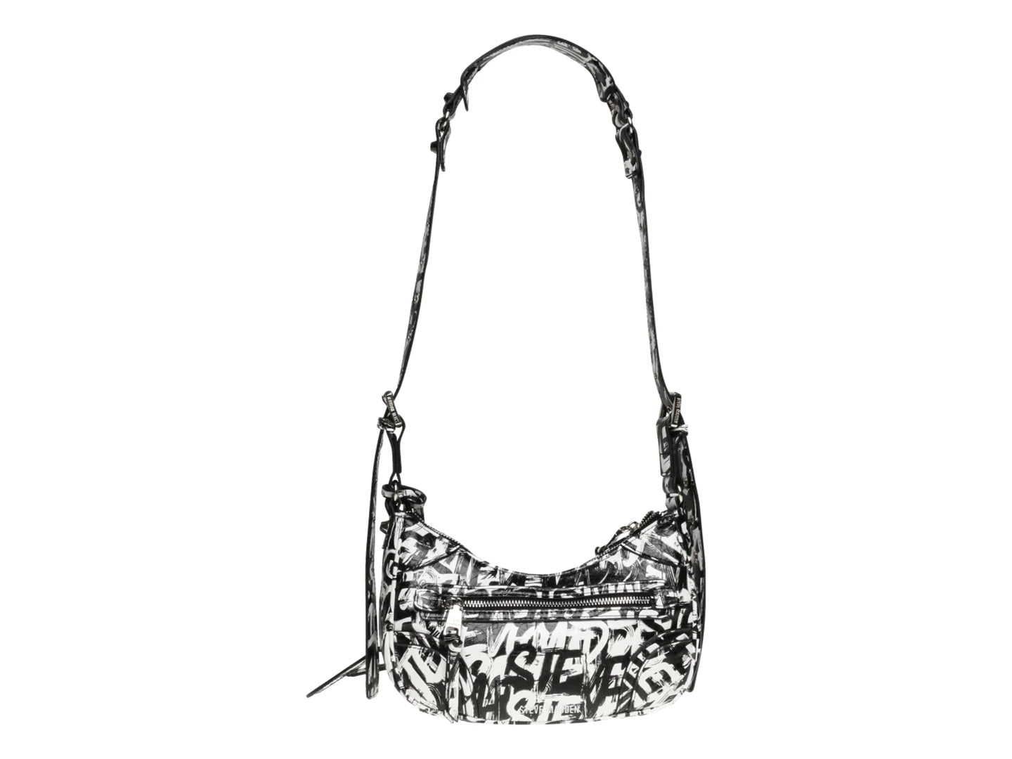 Bolso Hobo Steve Madden Blanco y Negro para Mujer
