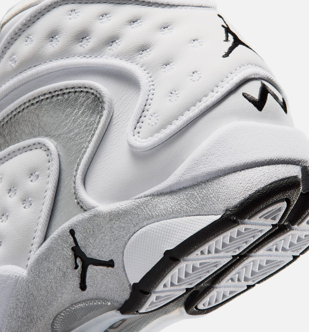 Air Jordan OG Womens Lifestyle Shoe White Black Metallic Silver