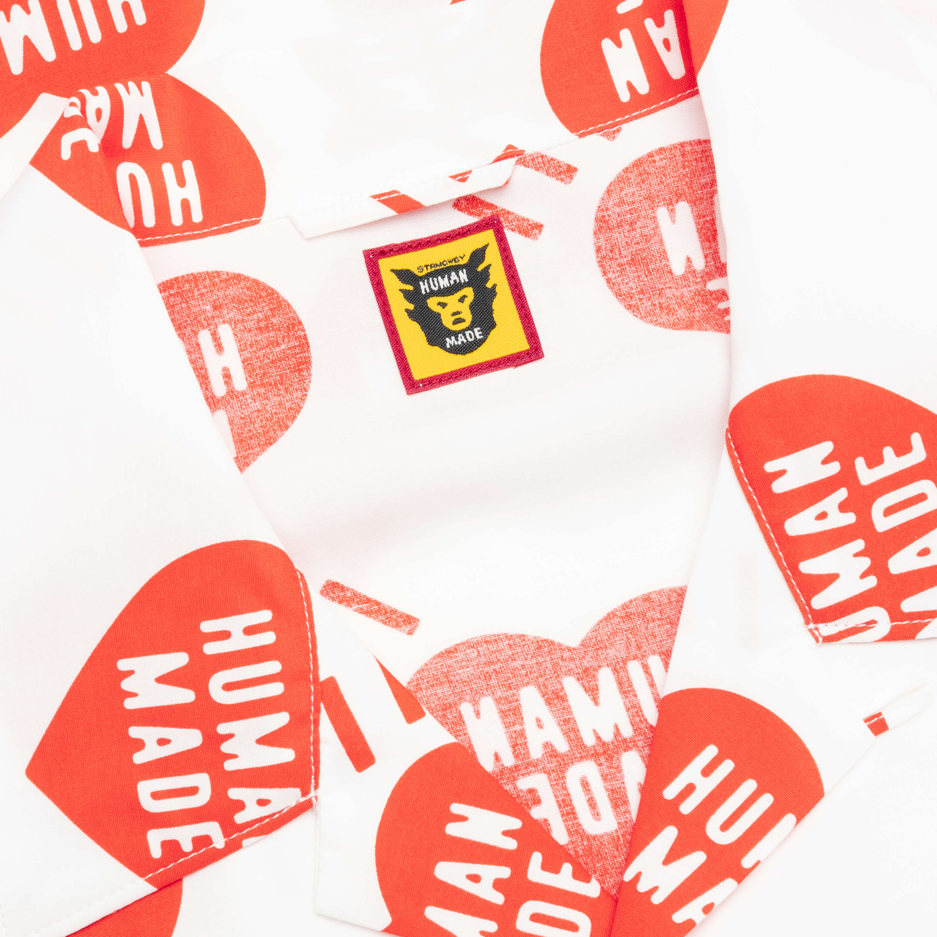 Heart Aloha Shirt White
