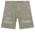 Ryan Double Knee Shorts Washed Olive