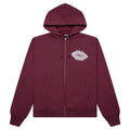Mantra Zip Hoodie Burgundy