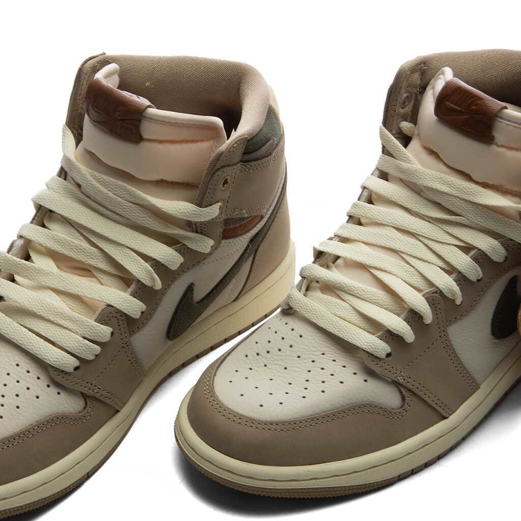 Womens Air Jordan 1 Retro High OG Khaki Khaki Multi Sail Cargo Khaki