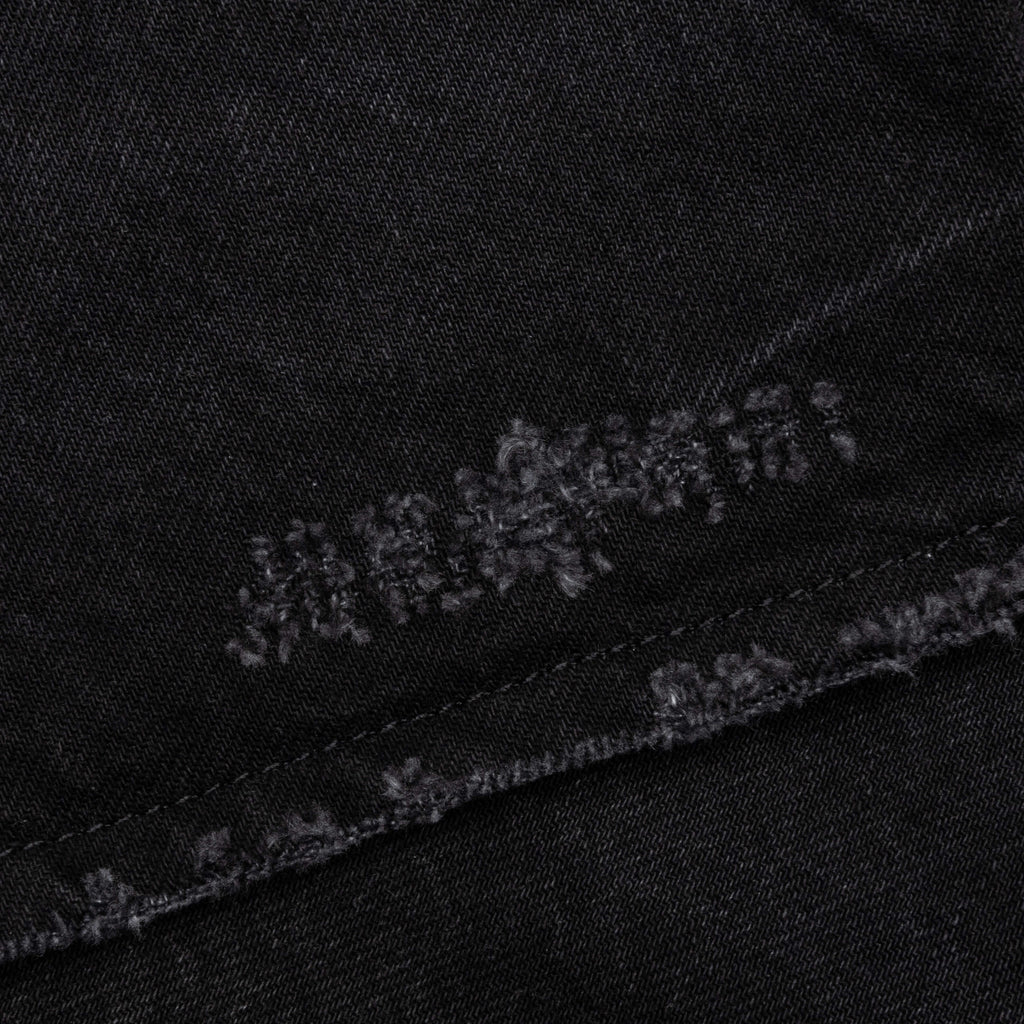 Tailored Denim Shorts Black