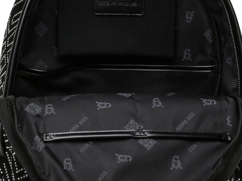 Mochila Steve Madden Bkila Negro Plata para Mujer