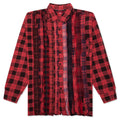 Over Dyed Ribbon Shirt Red