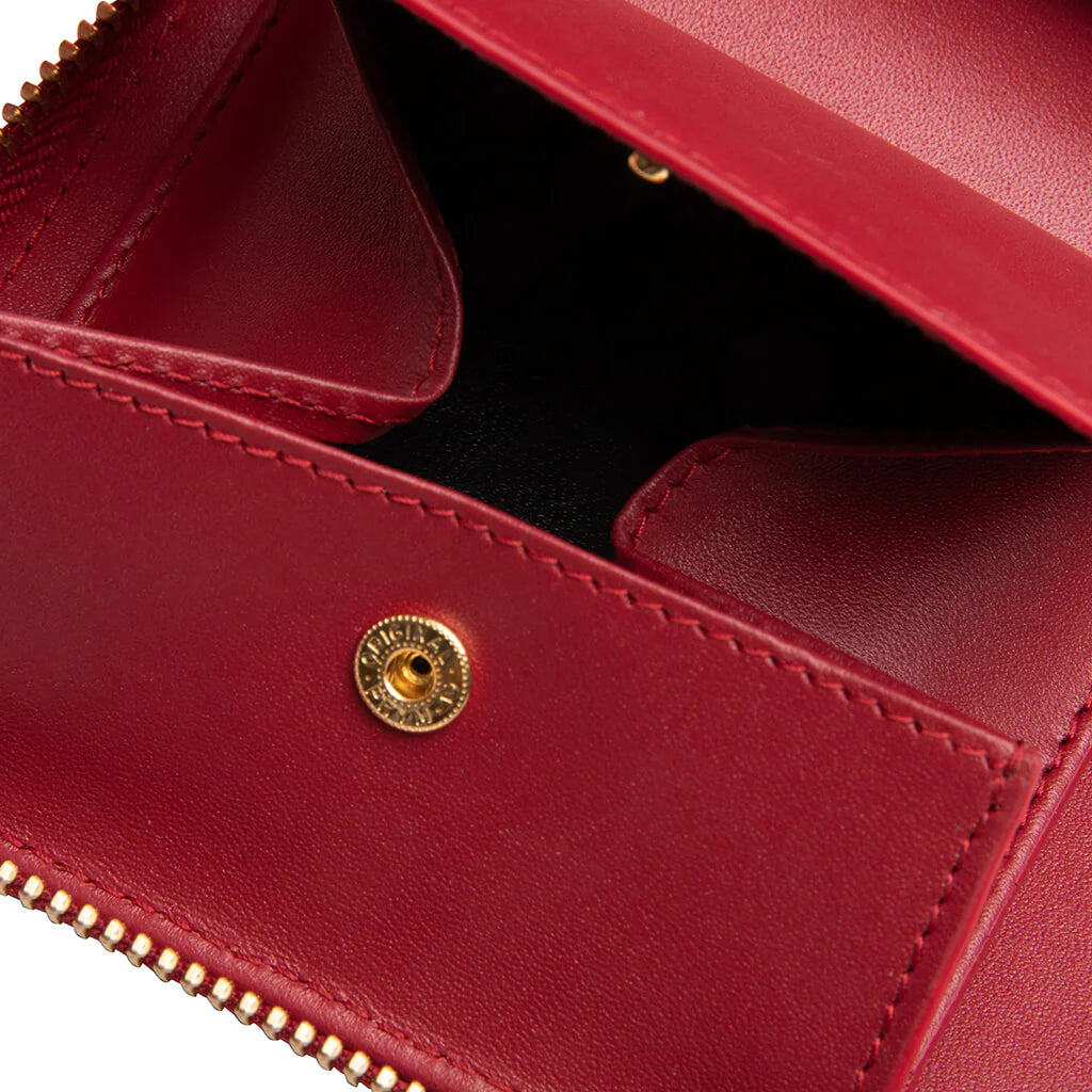 Comme des Garcons SA210E A Embossed Wallet Red