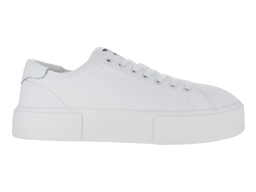 Tenis Tommy Hilfiger Foxing Flatform Color Ecru para Mujer