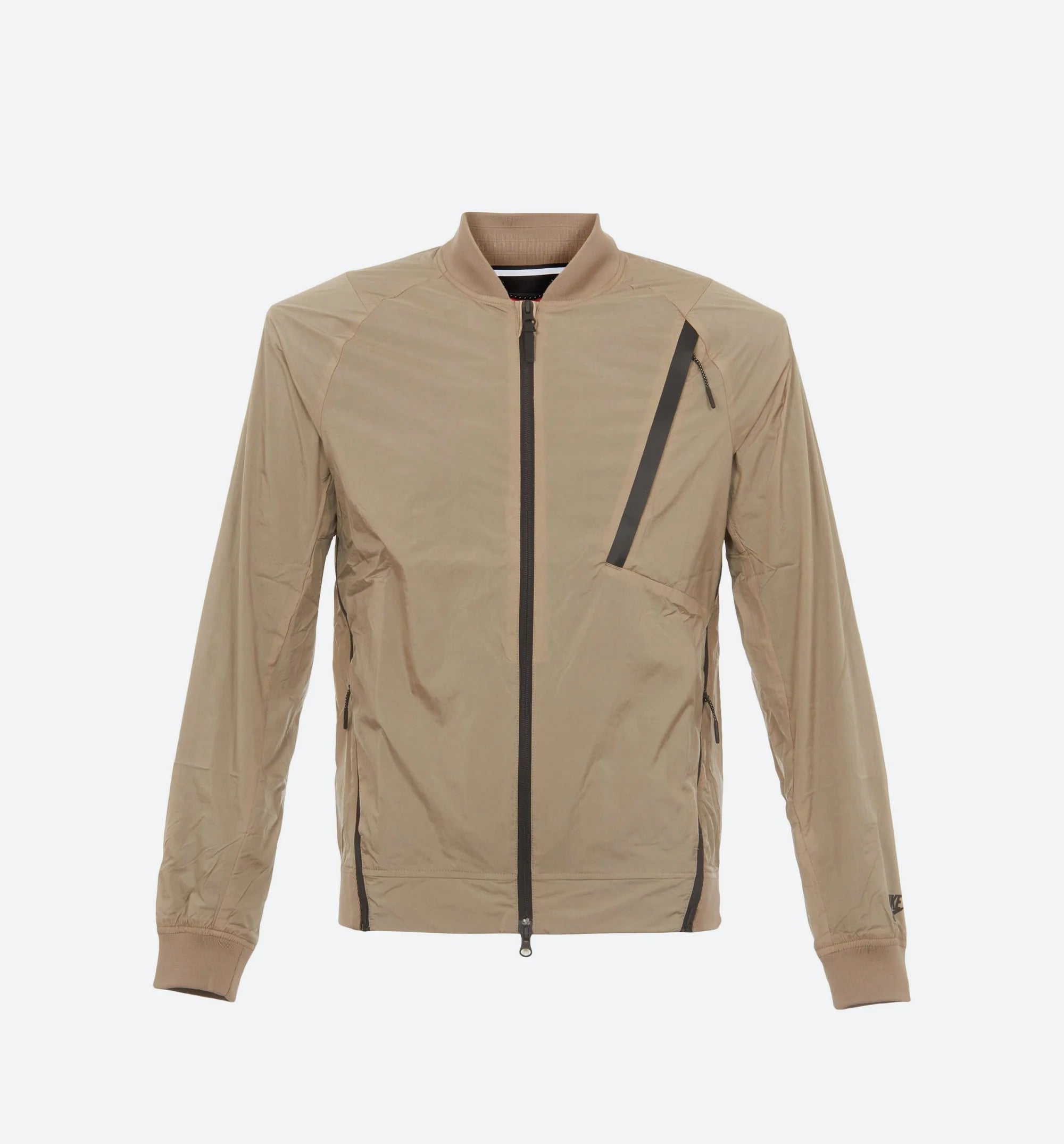 Tech Hypermesh Varsity Jacket Mens Khaki