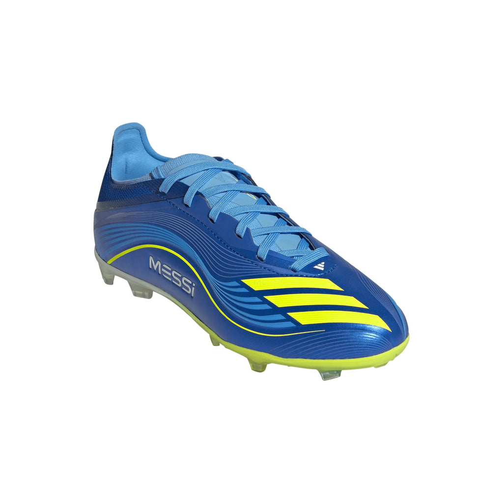 adidas F50 Messi Elite FG Youth Soccer Cleats Royal Blue Yellow Blue