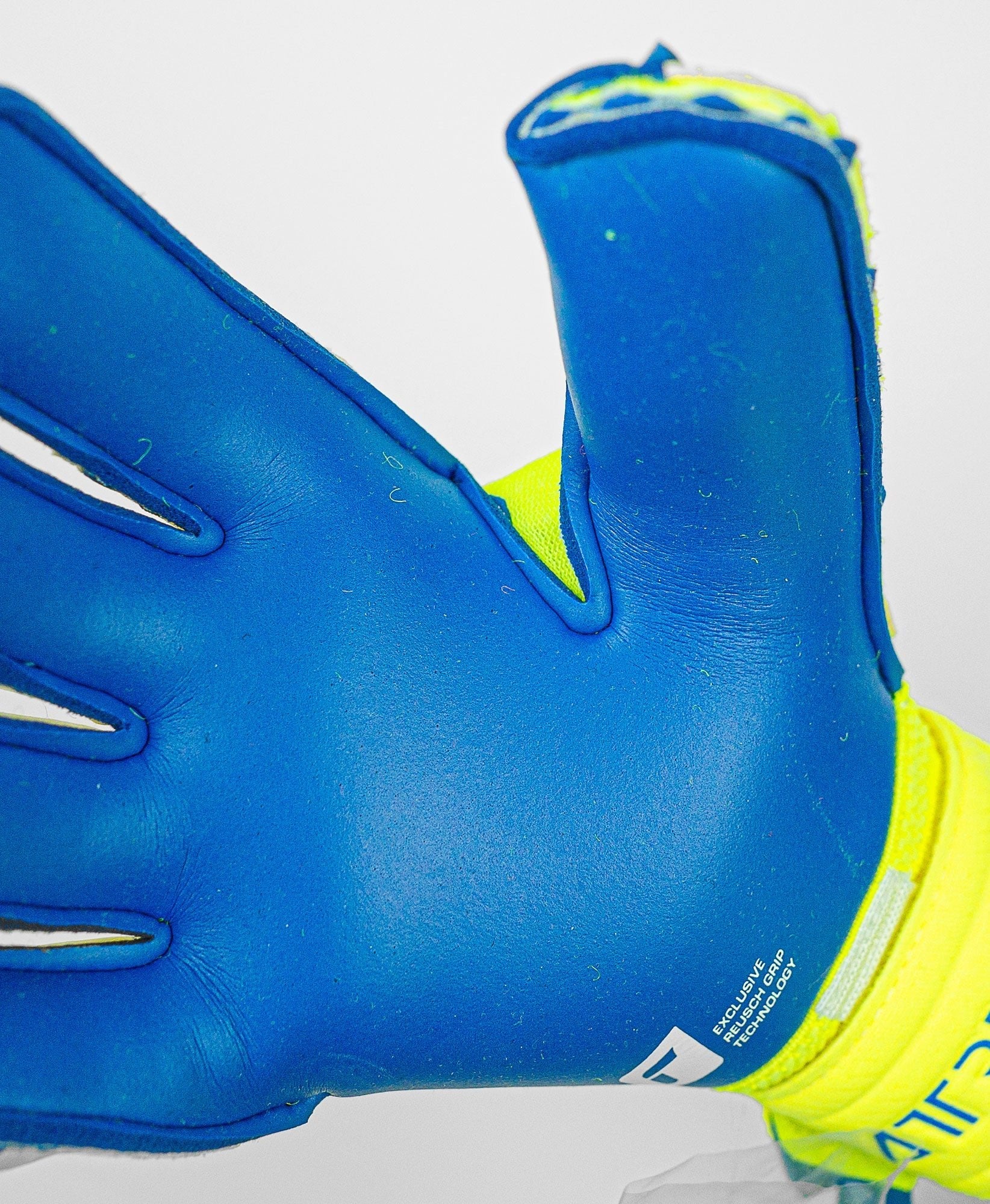 Reusch Attrakt Duo Ortho Tec Goalkeeper Gloves Fluo Yellow Blue