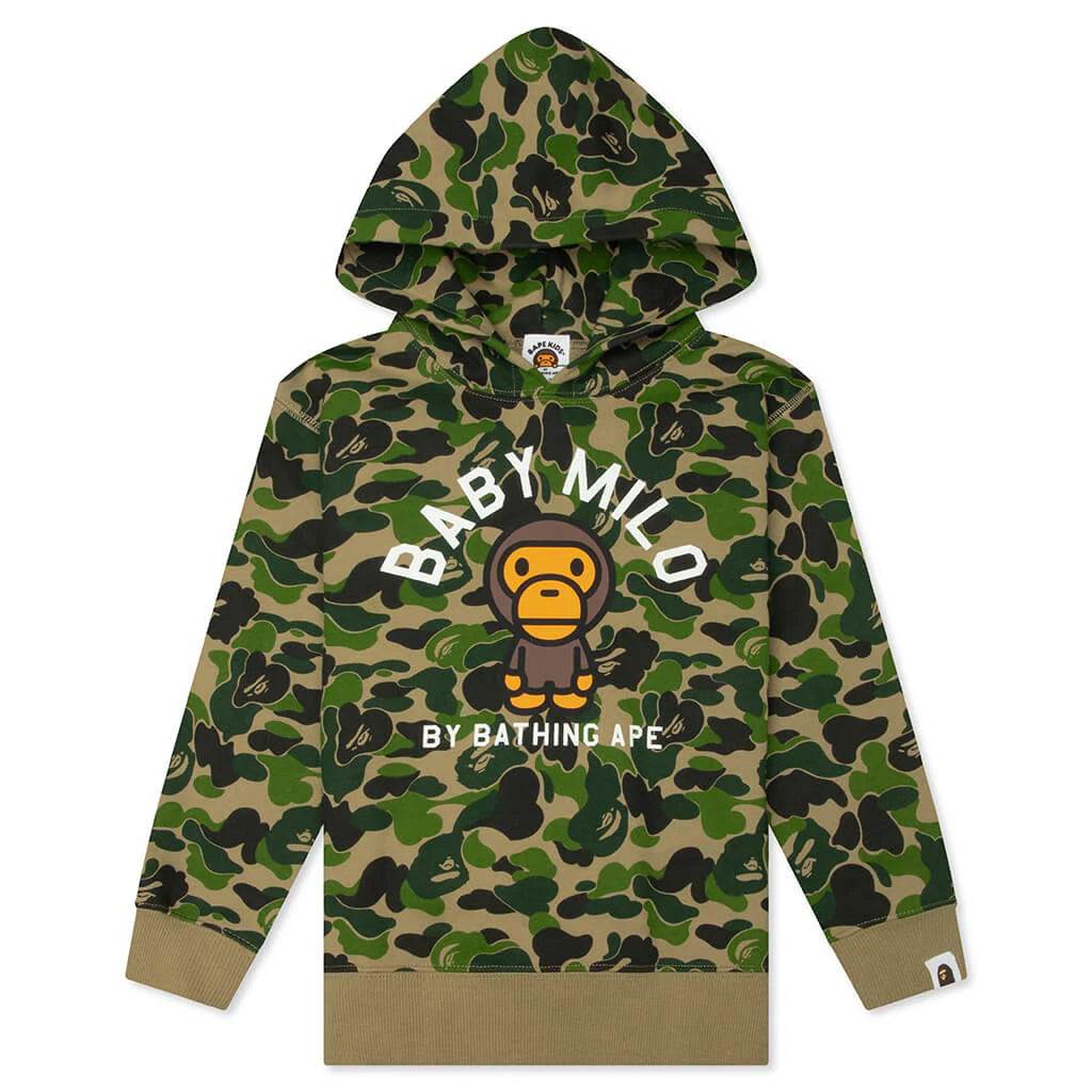 Kids ABC Camo Baby Milo Pullover Hoodie Green