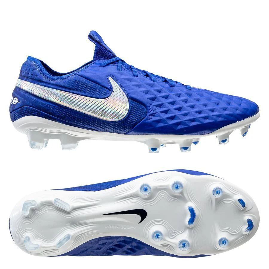 Nike Legend 8 Elite FG Firm Ground Soccer Cleats Hyper Royal White