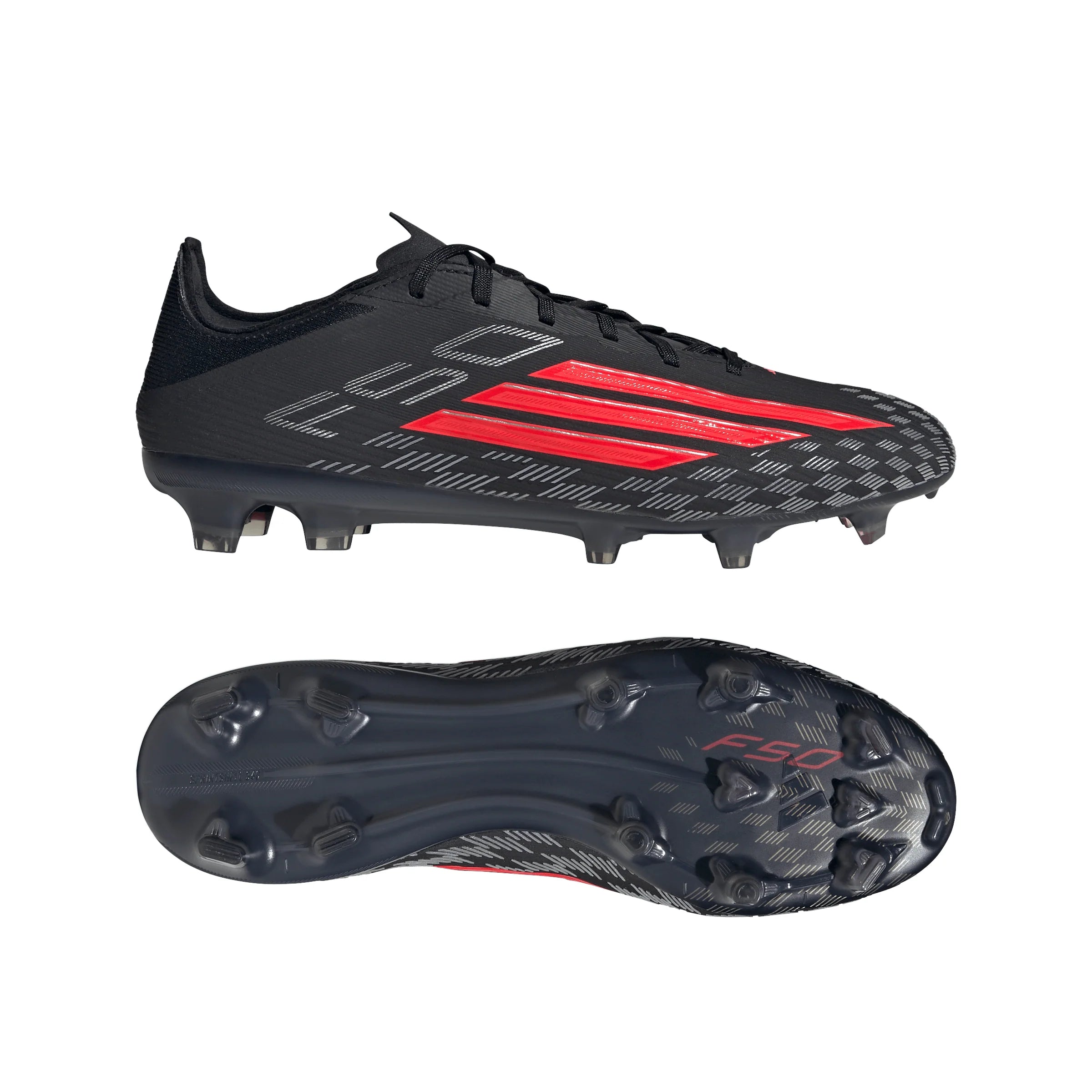 adidas F50 Pro FG Firm Ground Mens Soccer Cleats Black Red