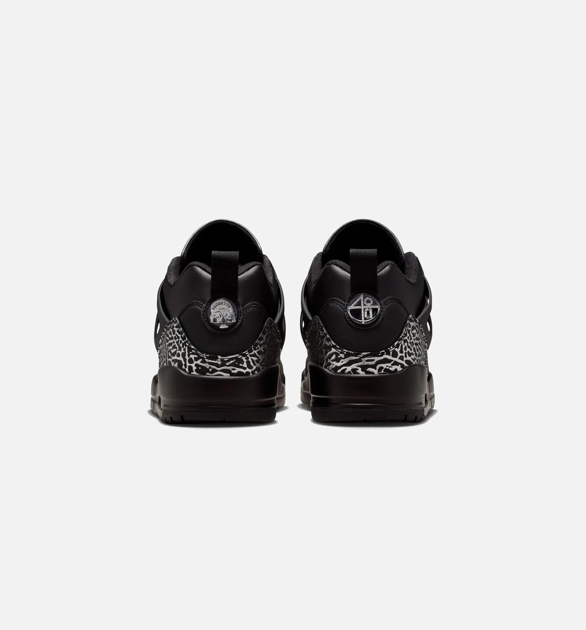 Spizike Low Mens Basketball Shoe Black Black Metallic Silver