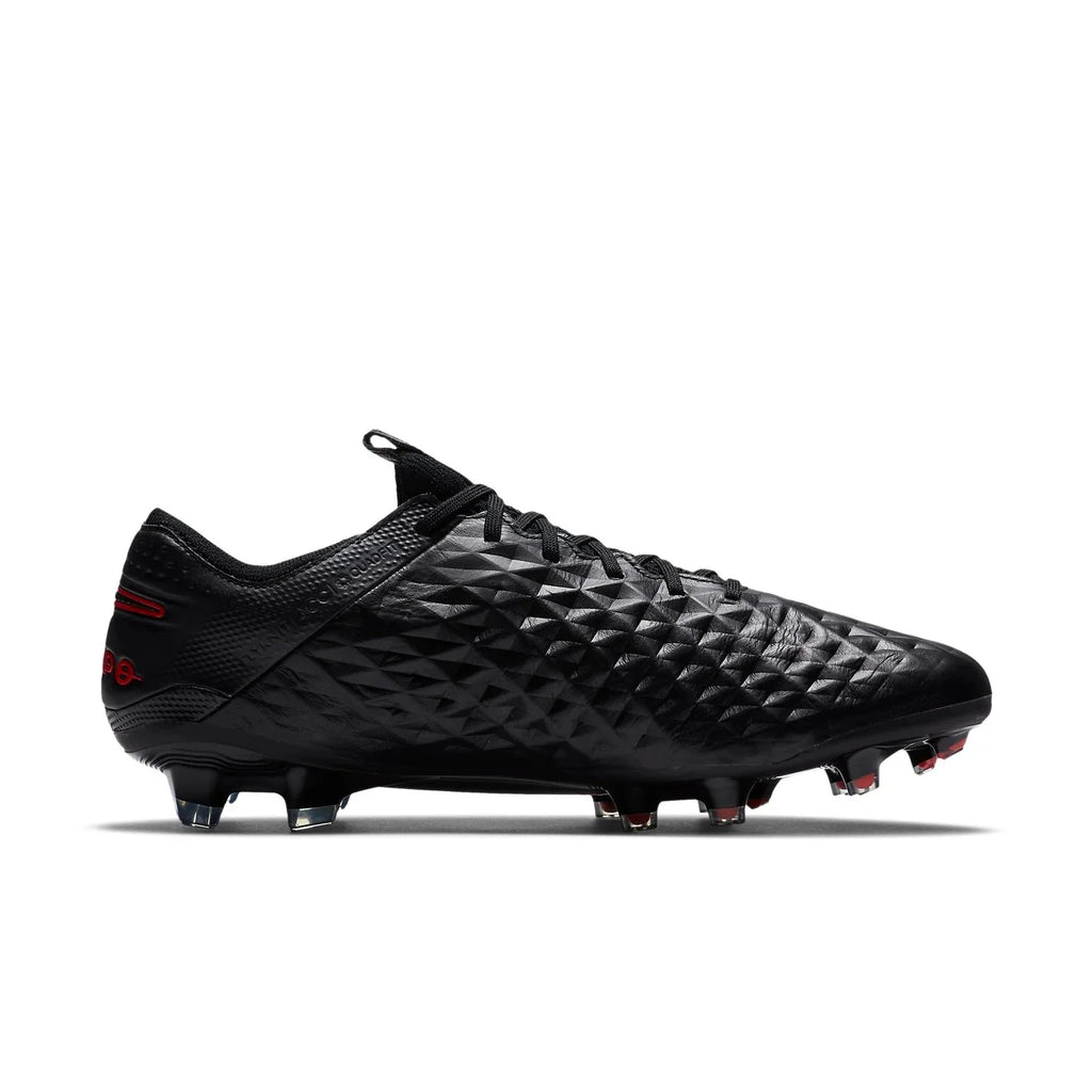 Nike Legend 8 Elite FG Firm Ground Soccer Cleats Black Grey Red