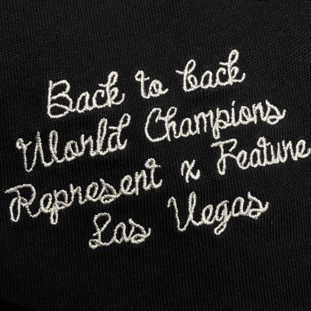 Feature x Represent Champions T Shirt Stained Black