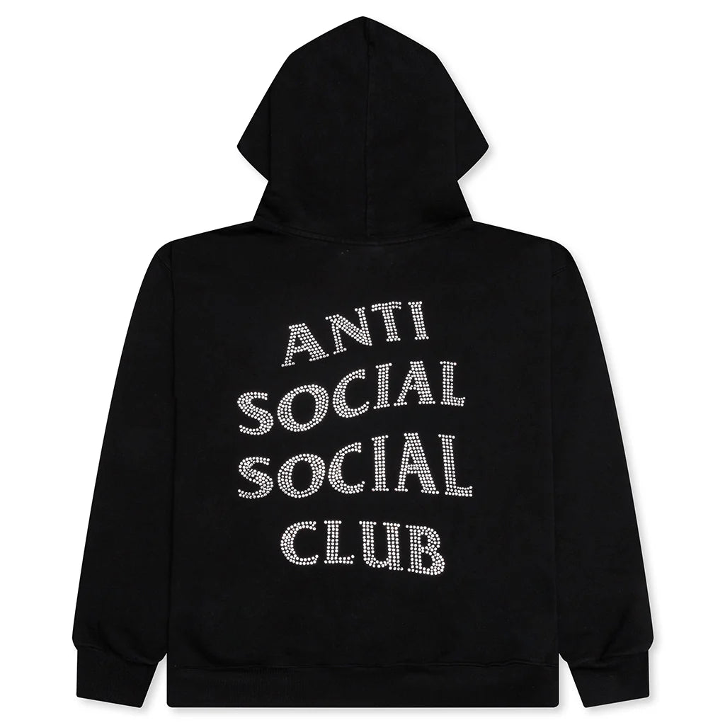 Mind Games Rhinestone Hoodie Black