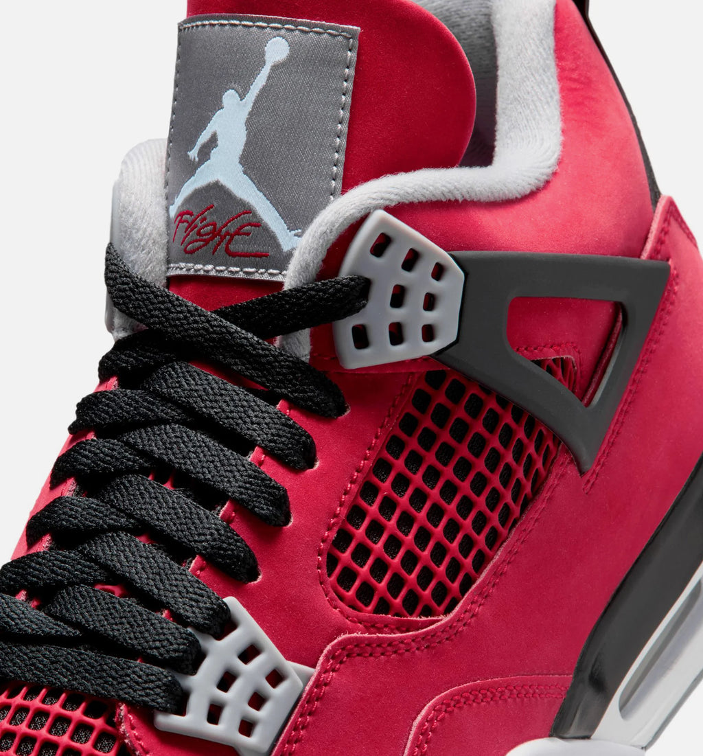 Air Jordan 4 Retro Toro Bravo Mens Lifestyle Shoe Fire Red White Black Cement Grey Free Shipping