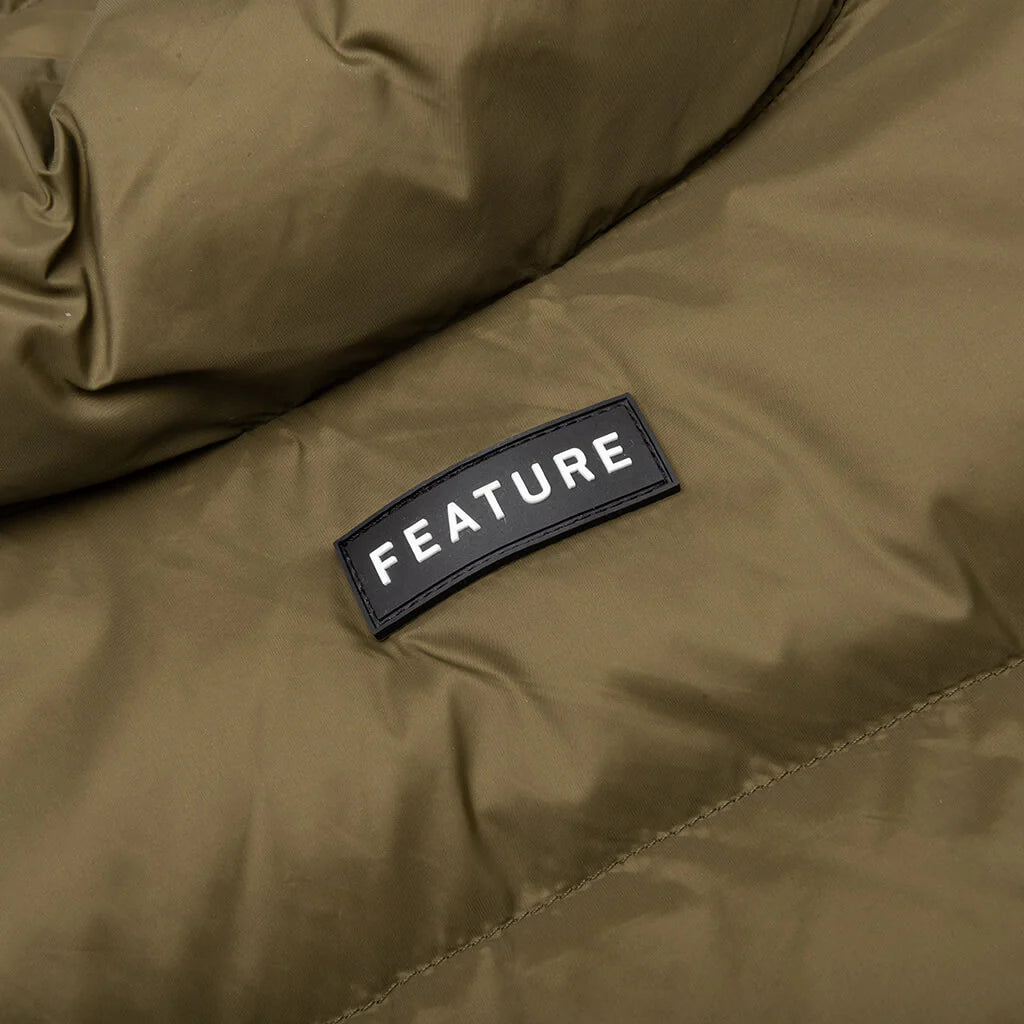 Sherman Convertible Puffer Vest Olive