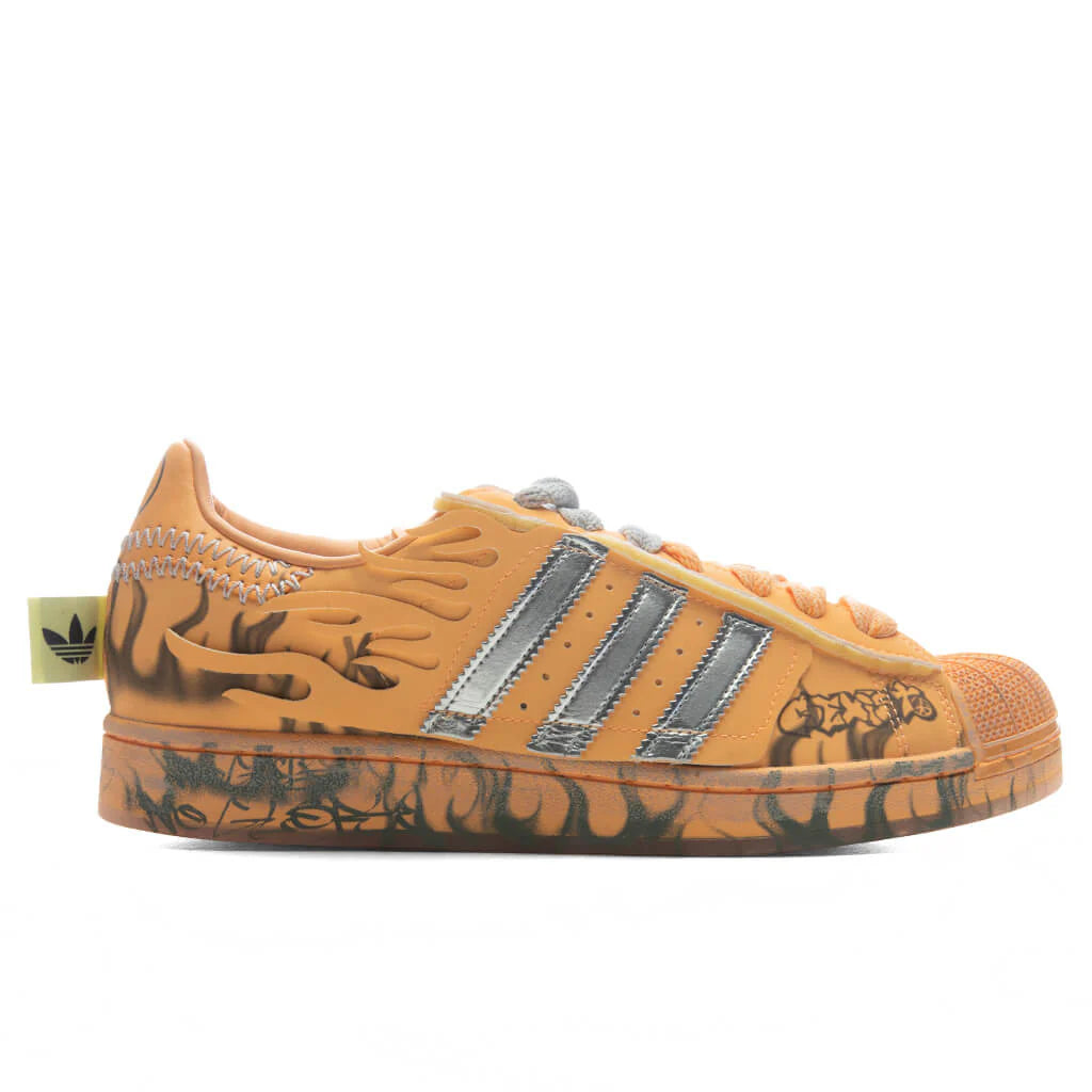 Adidas x Hellstar Superstar II Creamsicle Hazy Orange Silver Metallic Core Black