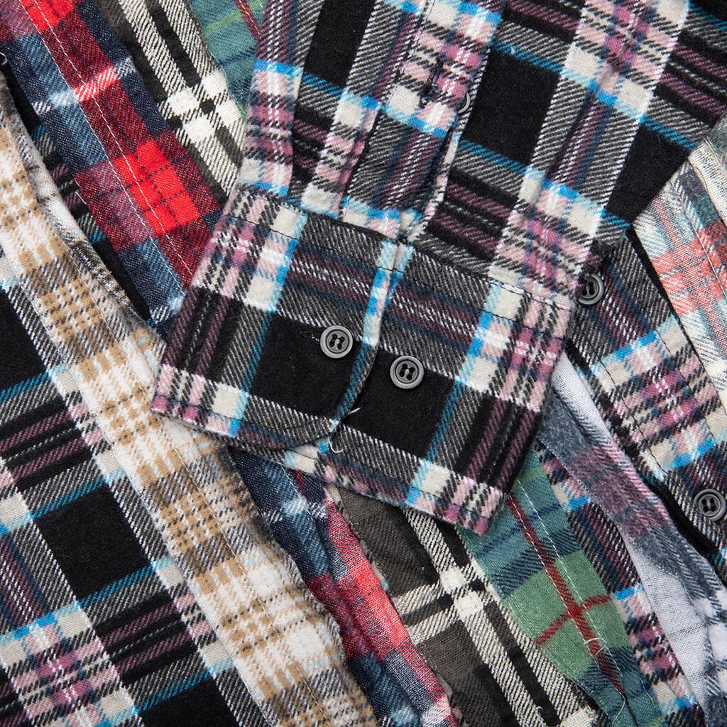 Ribbon Flannel Shirt Assorted
