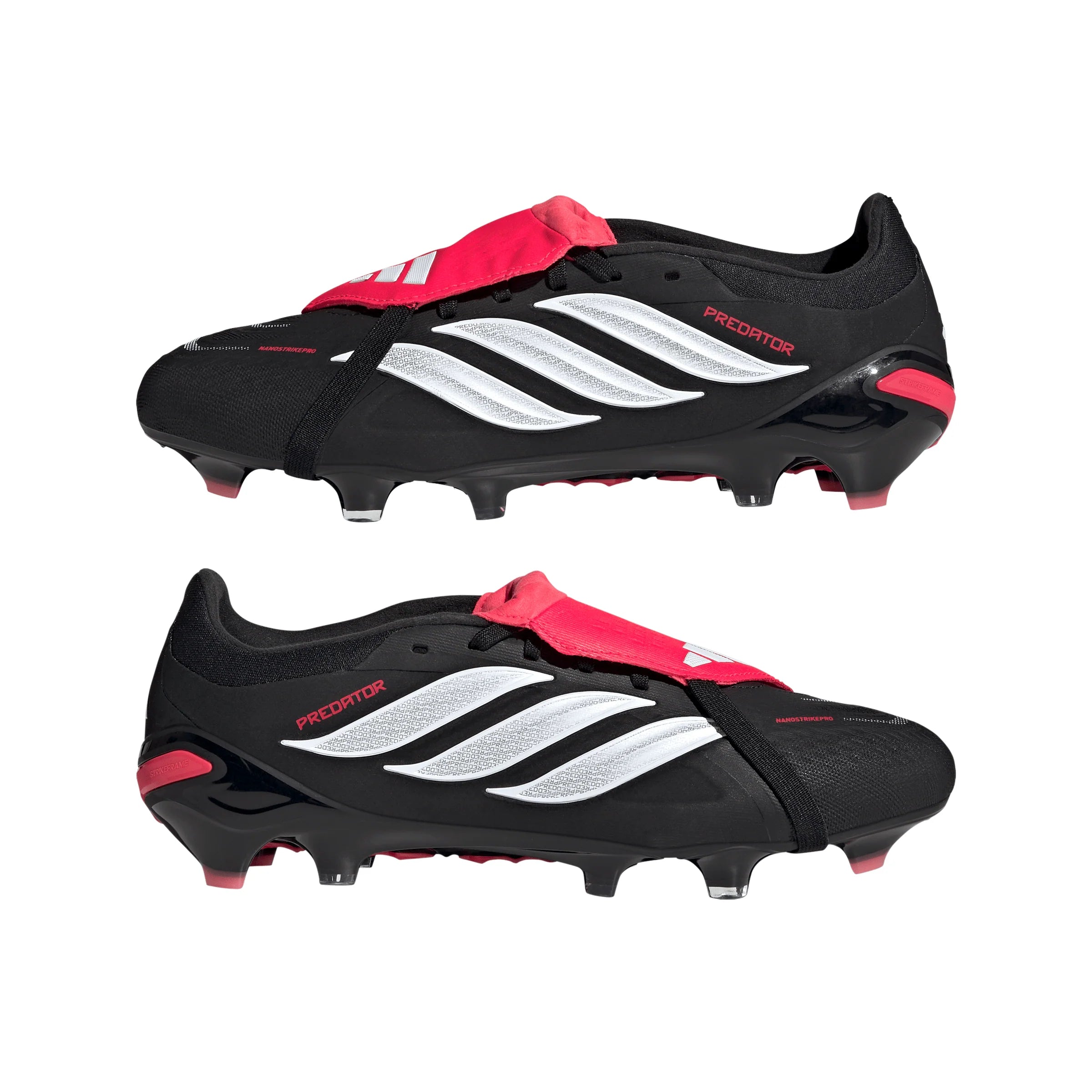 adidas Predator Pro Fold Over Tongue FG Firm Groun Mens Soccer Cleats Black White
