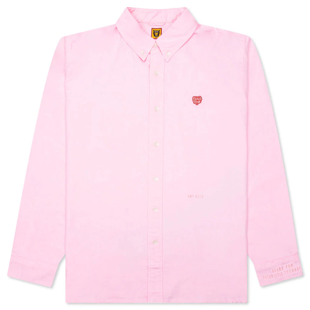 Oxford BD L S Shirt Pink