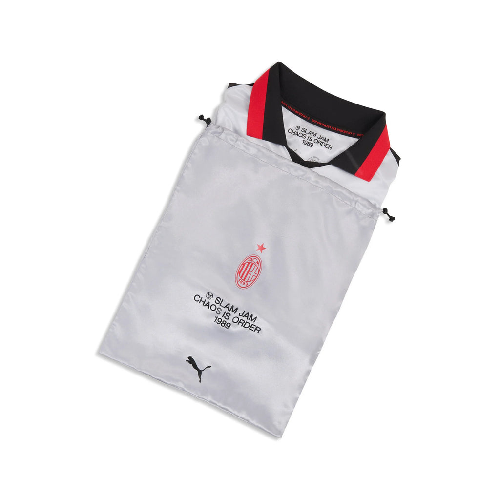 PUMA AC Milan x Slam Jam Limited Edition Long Sleeve Mens Soccer Jersey 26 27 Silver