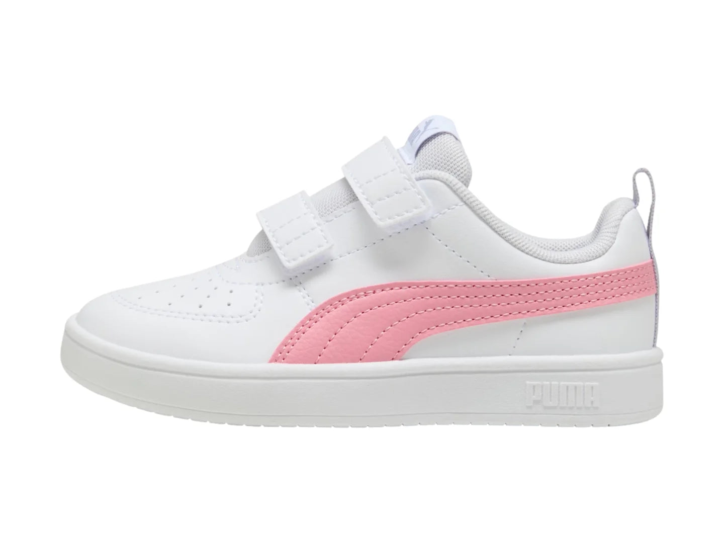 Tenis PUMA Rickie V Blanco y Rosa para Niña
