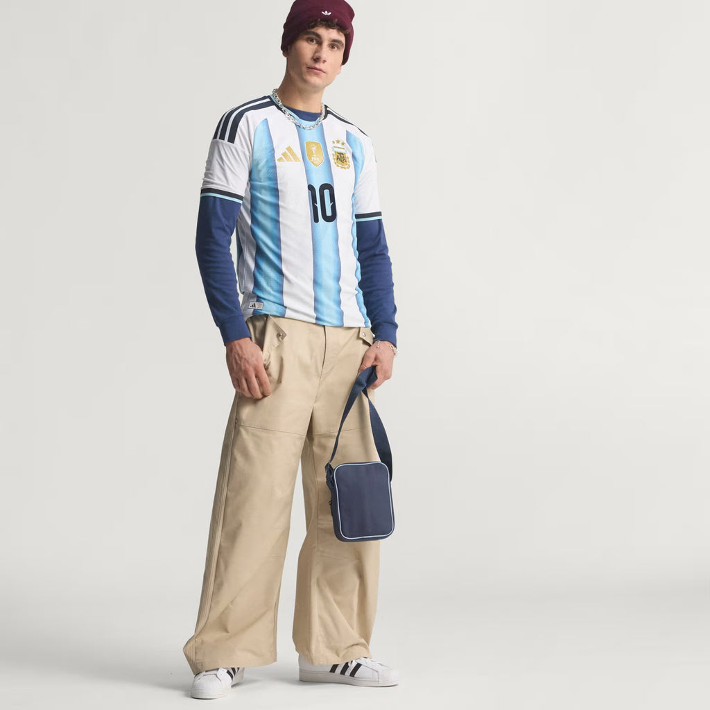 adidas Argentina Home 10 Authentic Mens Soccer Jersey 2026 White Blue