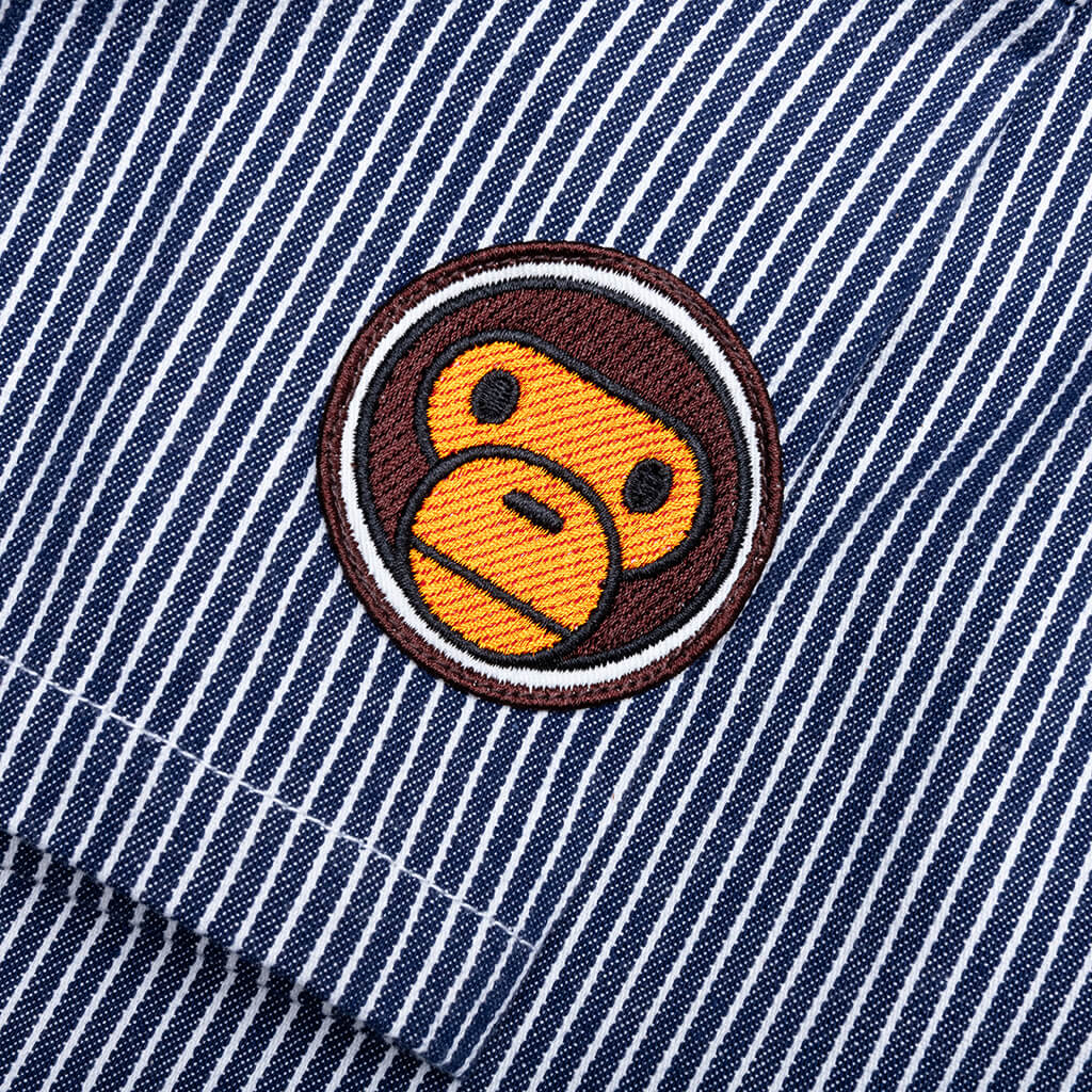 Kids Hickory Baby Milo Patch S S Shirt Navy