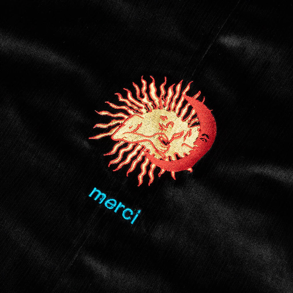 Merci Velour Jacket Black