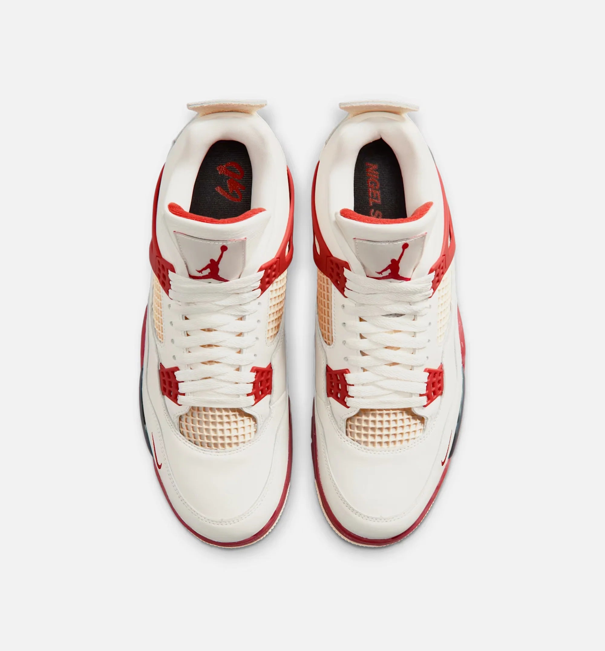 Bike Air x Nigel Sylvester x Air Jordan 4 Retro Brick After Brick Mens Lifestyle Shoe Sail Cinnabar Anthracite Muslin Limit One Per Customer