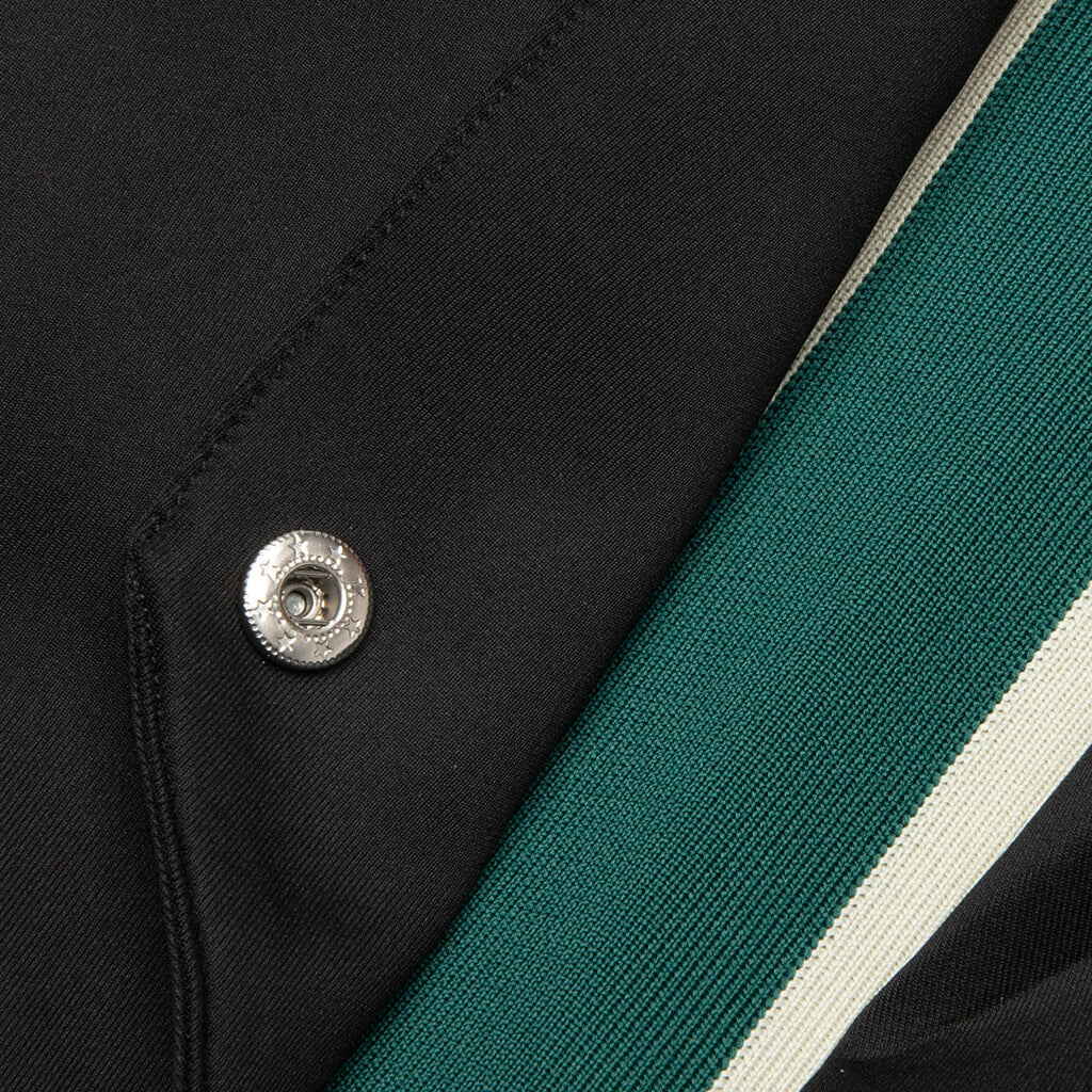 Striped Snap Pant Black