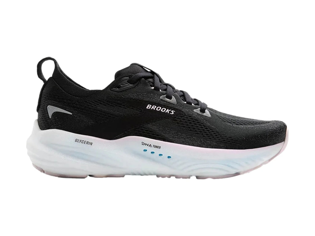 Tenis Brooks Glycerin 22 Negro y Orquídea para Mujer