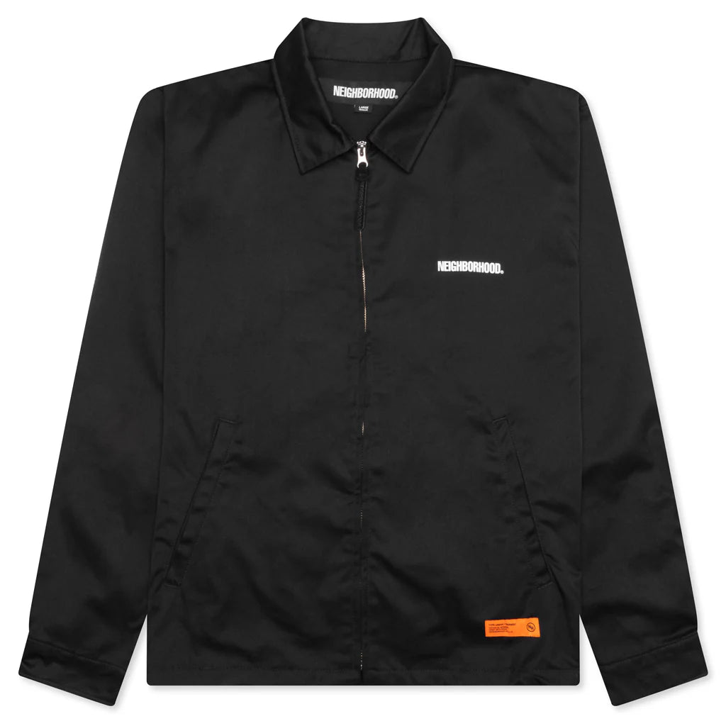 Zip Work Jacket Black