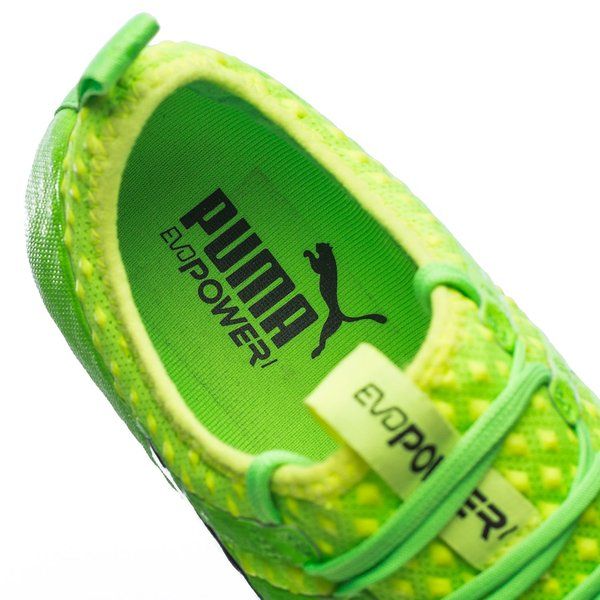 PUMA Evopower Vigor 1 FG Firm Ground Soccer Cleats Green Gecko Black Yellow