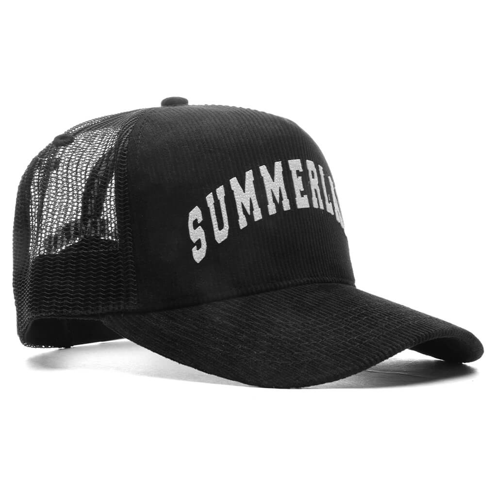 Summerland Corduroy Trucker Hat Black