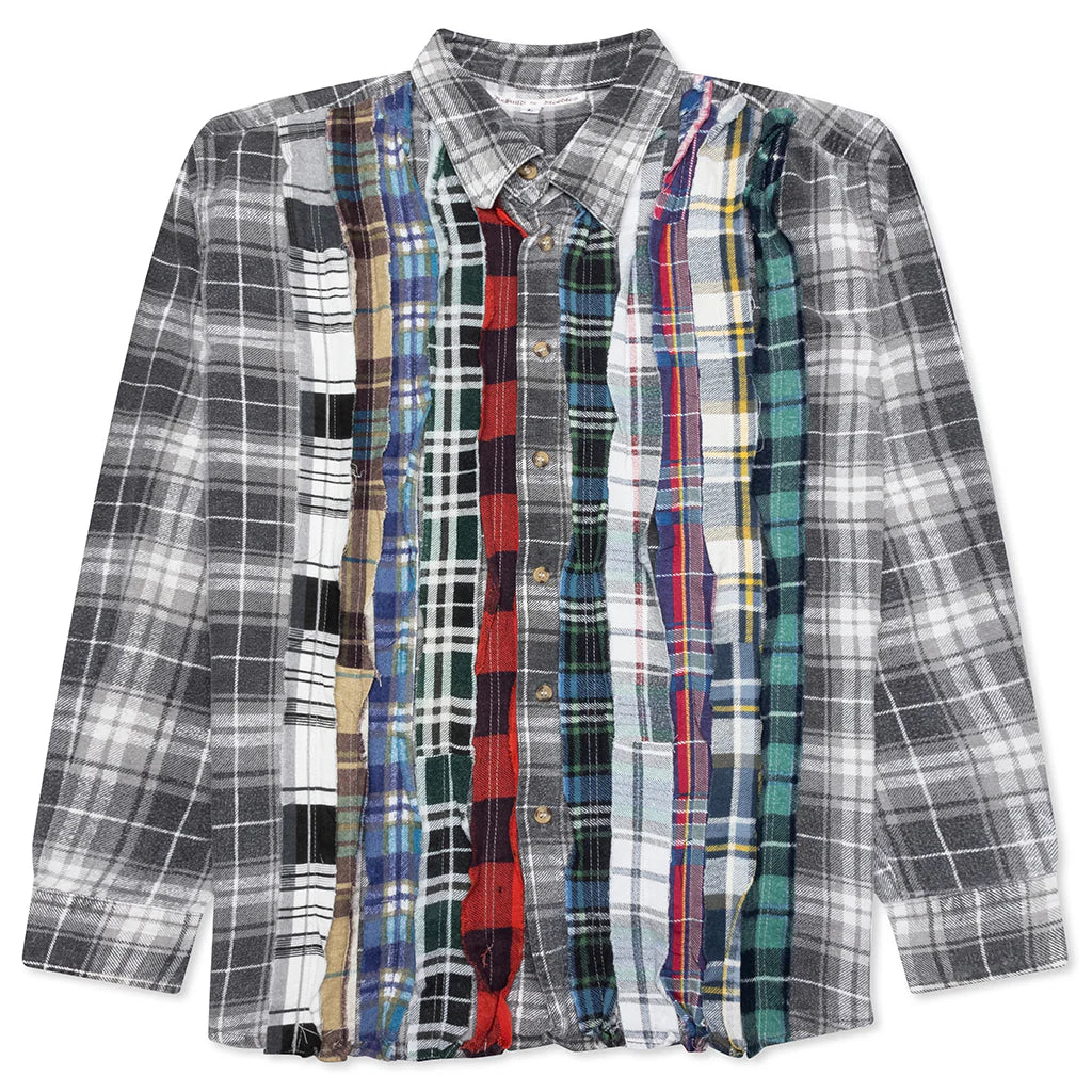 Ribbon Flannel Shirt Assorted