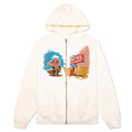 Mornings First Remark Zip Up Hoodie Bone