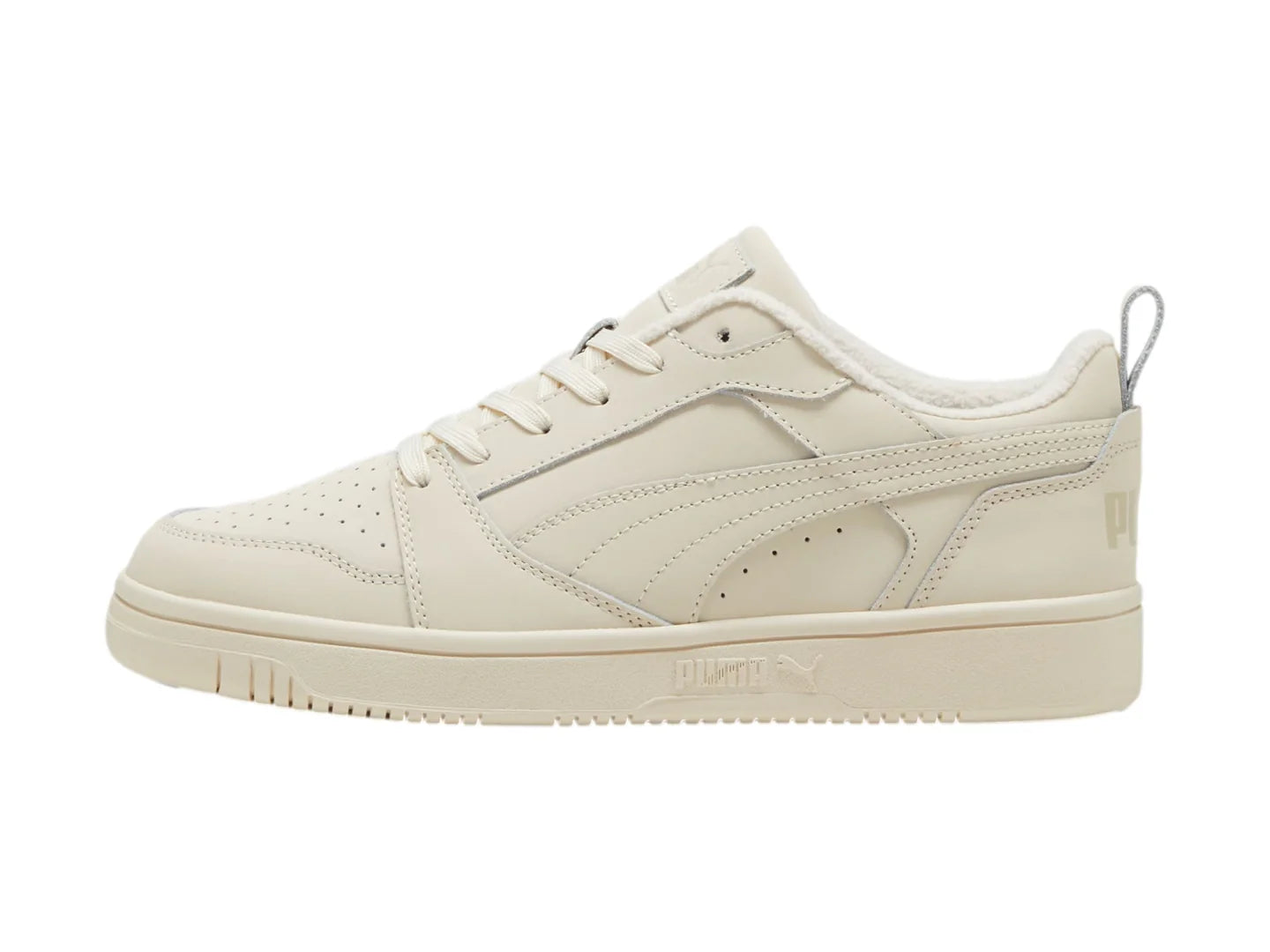 Tenis PUMA Rebound V6 Low Nubuck Blanco Hueso para Hombre