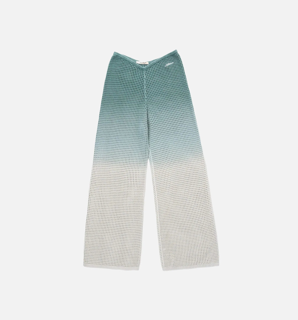 Crochet Ombre Womens Pants Green