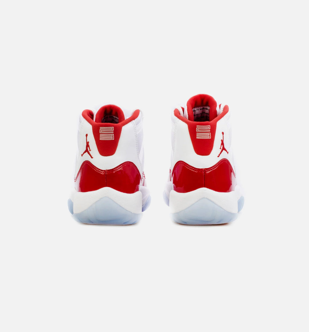 Air Jordan 11 Retro Cherry Grade School Lifestyle Shoe White Red Limit One Per Customer