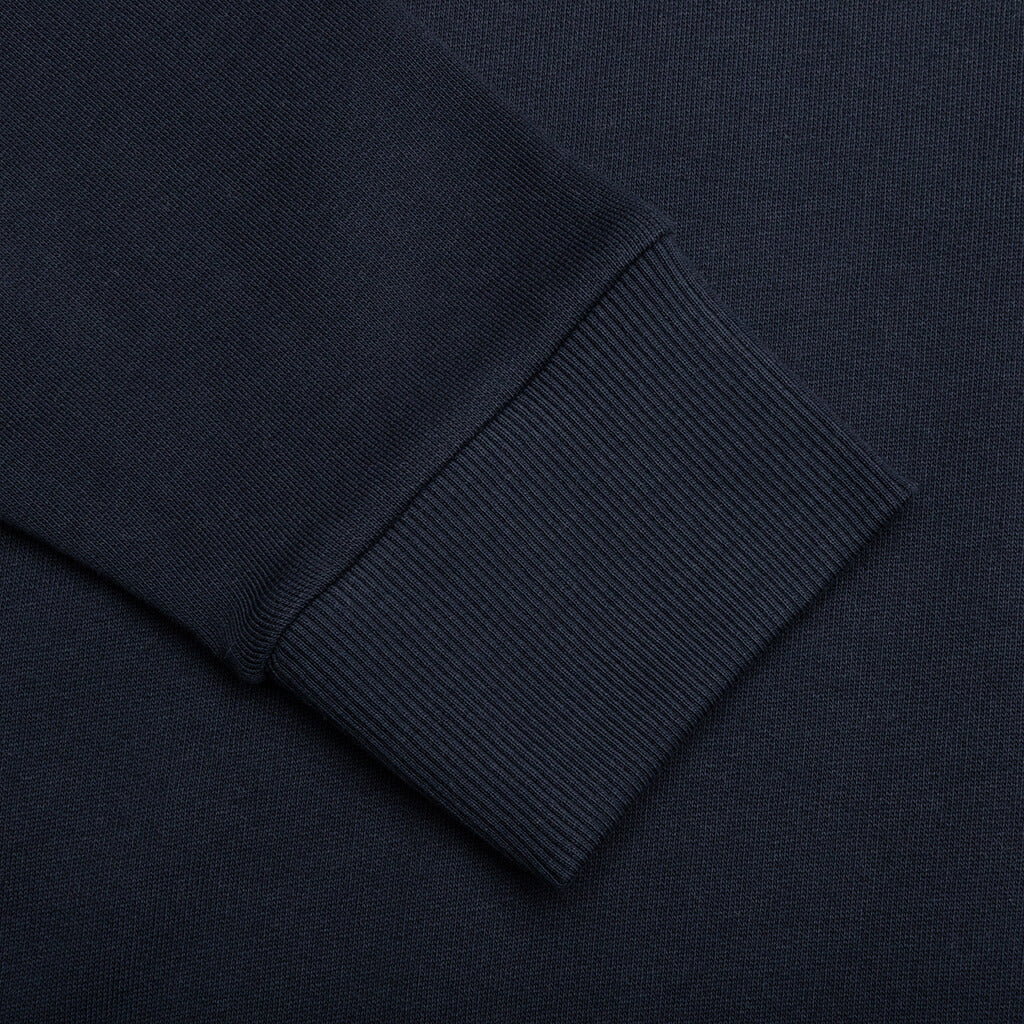 Logo Embroidery Sweatshirt Navy
