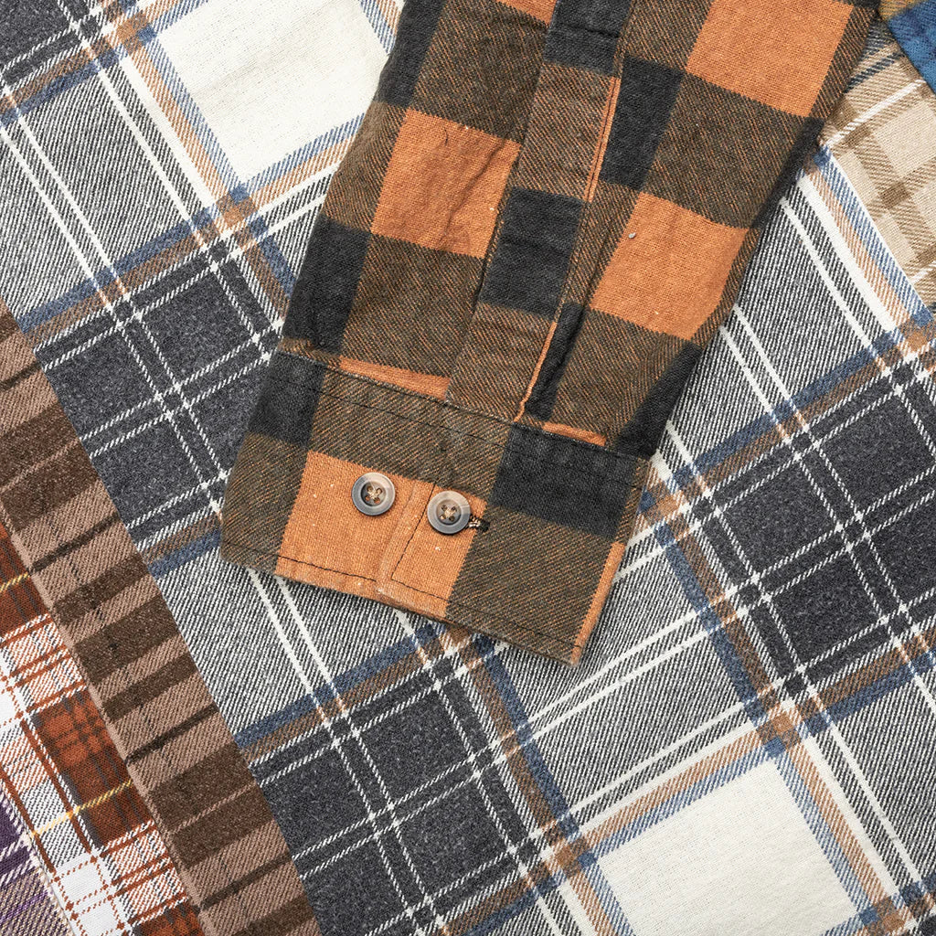 7 Cuts Flannel Shirt Assorted