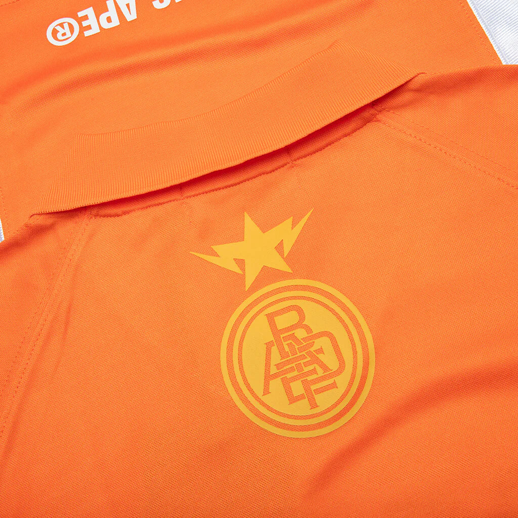 Multi Logo Relaxed Fit Soccer Jersey Orange