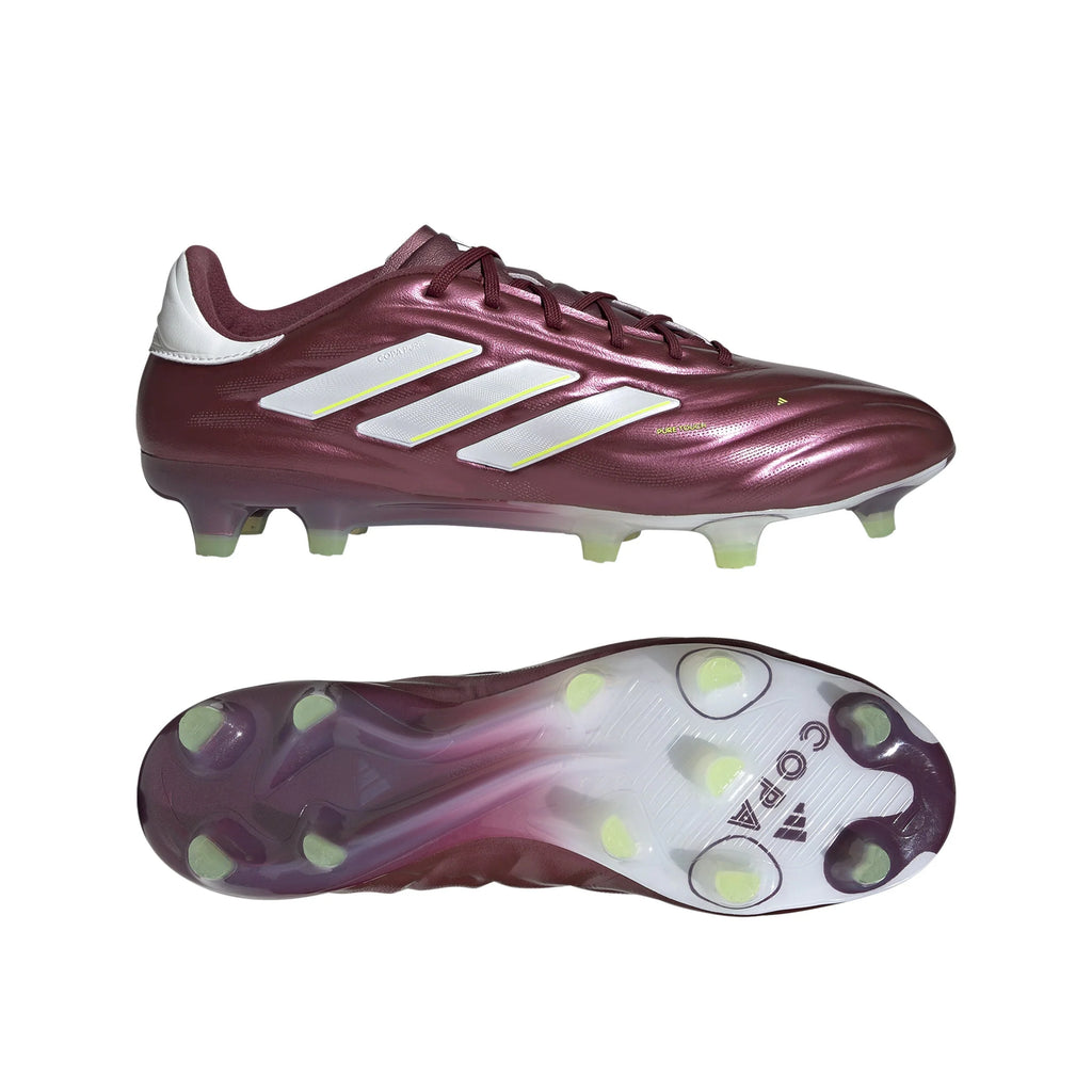 adidas Copa Pure 2 Elite FG Firm Ground Soccer Cleats Shadow Red White Solar Yellow